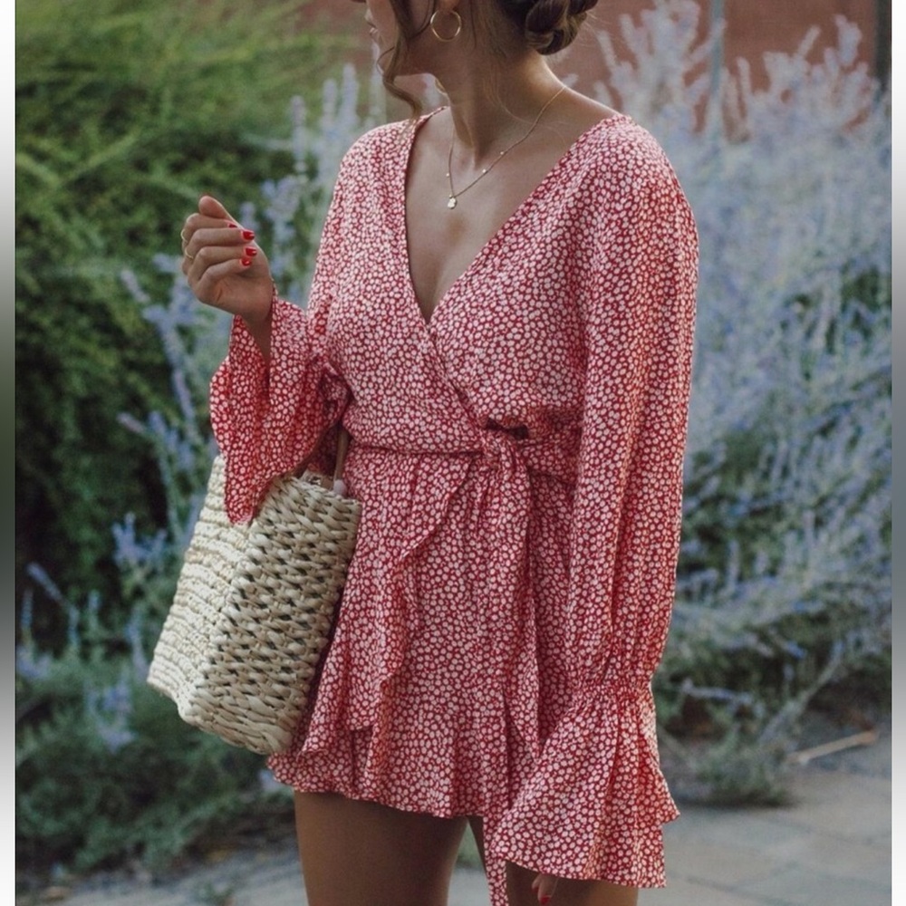 H&M floral print romper jumpsuit